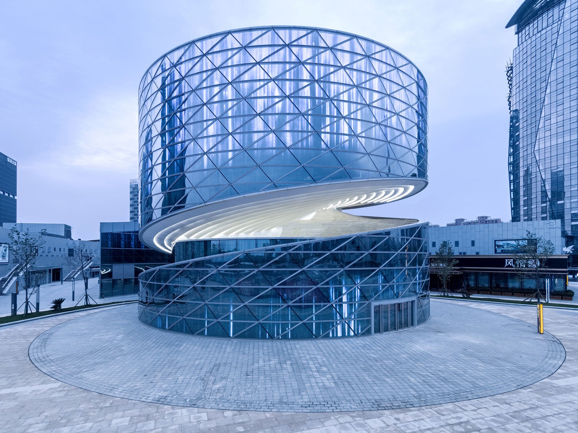 Take in a Performance on this Spiral Stage in Shaoxing, China