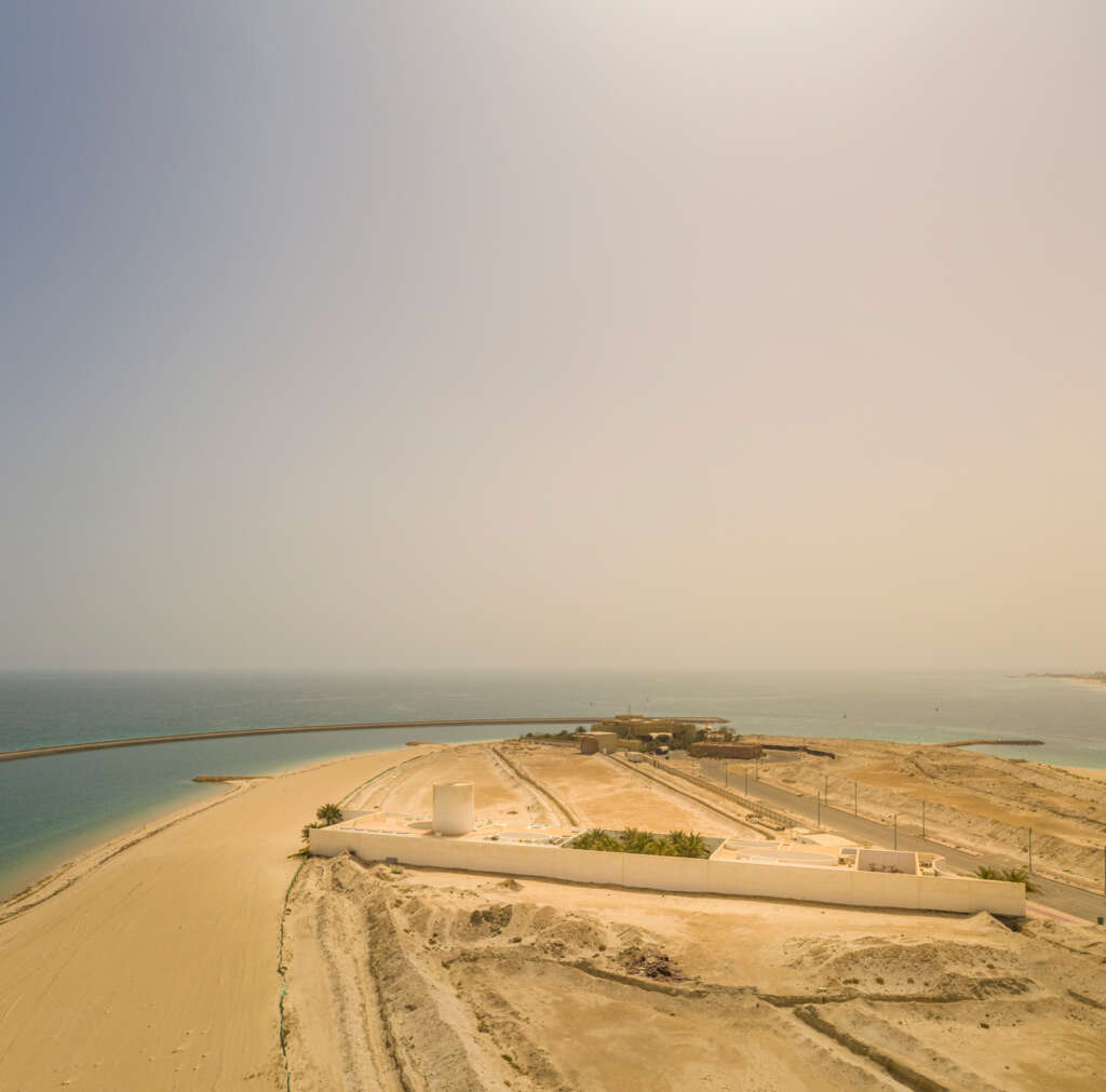 White Fortress is a house and oasis protected from the harsh climate and arid surroundings in Kuwait