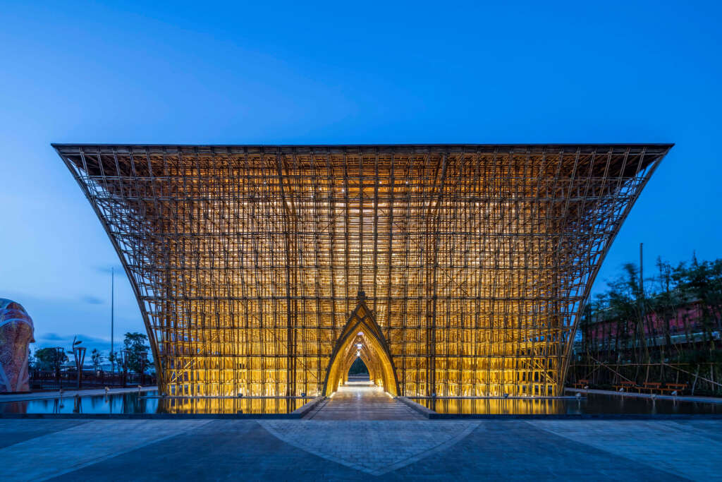 VTN Architects create lotus-shaped bamboo structure in Phu Quoc