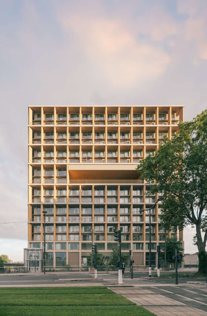 LAN (Local Architecture Network) design mass timber residential tower in Paris XIII