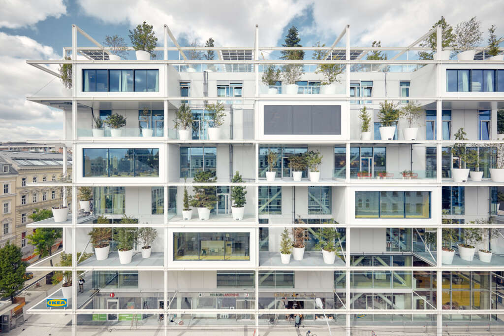 This IKEA & Hostel in Vienna represents the future of retail and living in an ecological city