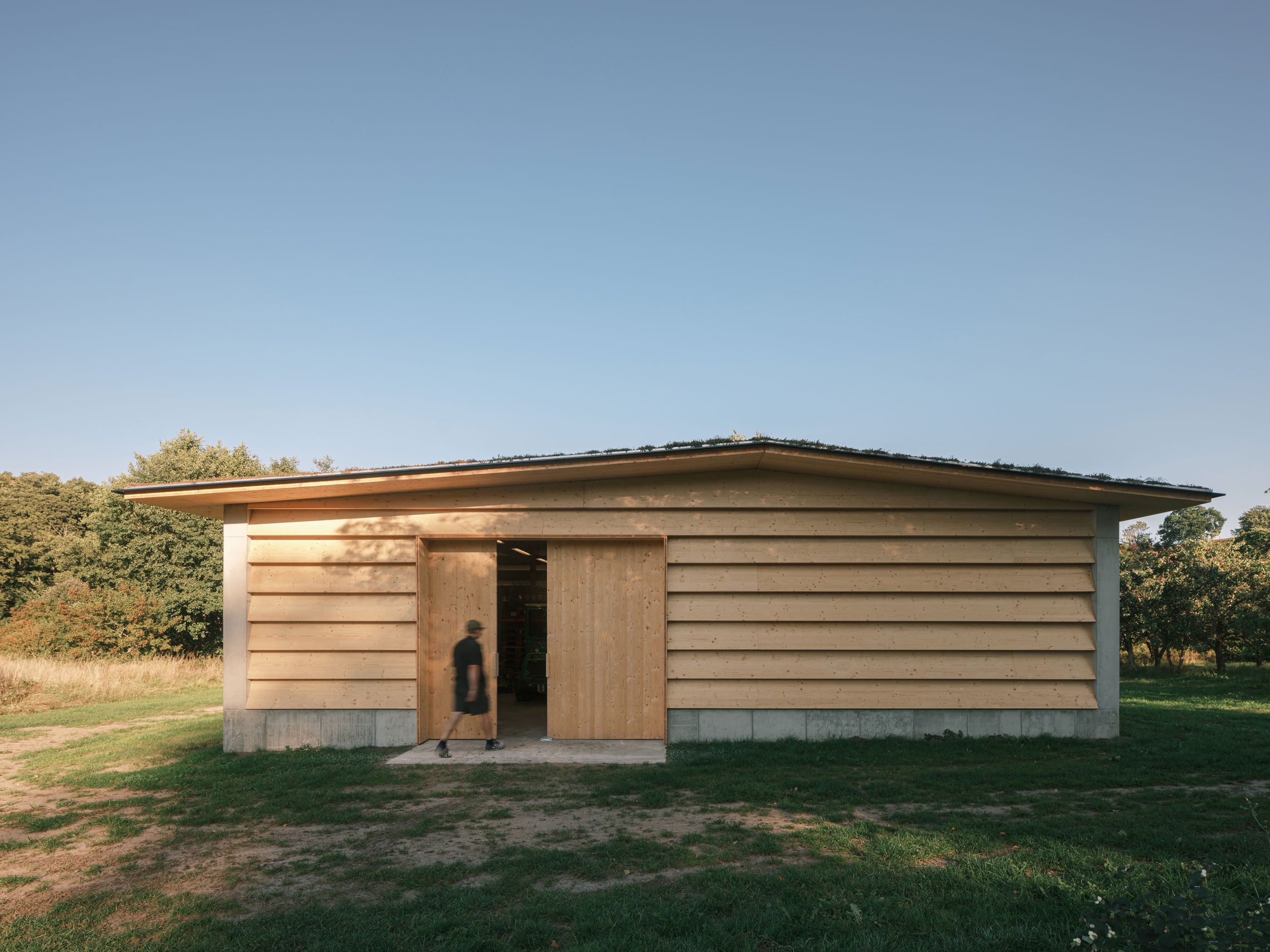 Johan Sundberg arkitektur complete modest timber shed in Scania, Sweden