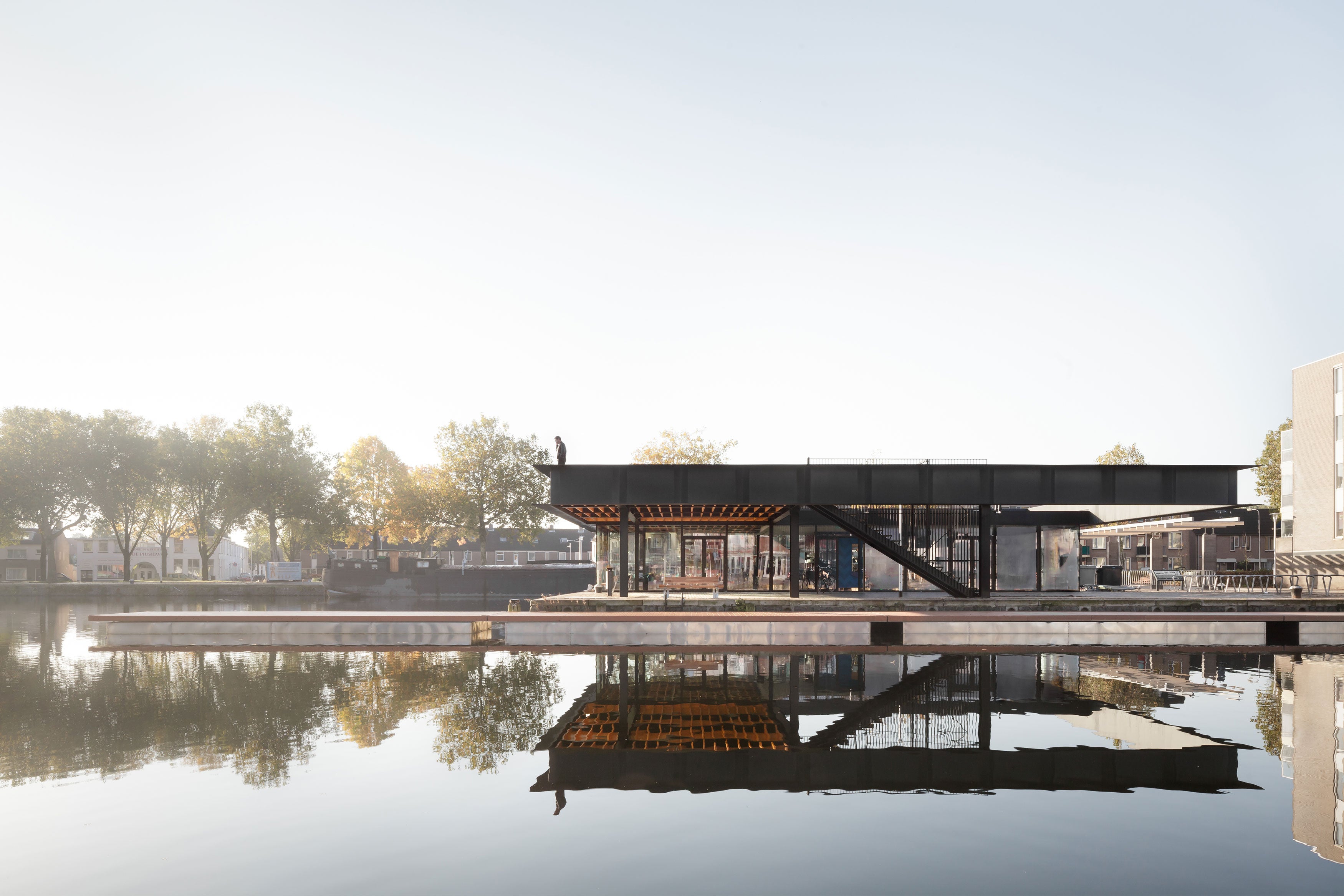 Row by this Elegant Harbour Pavilion in Tilburg