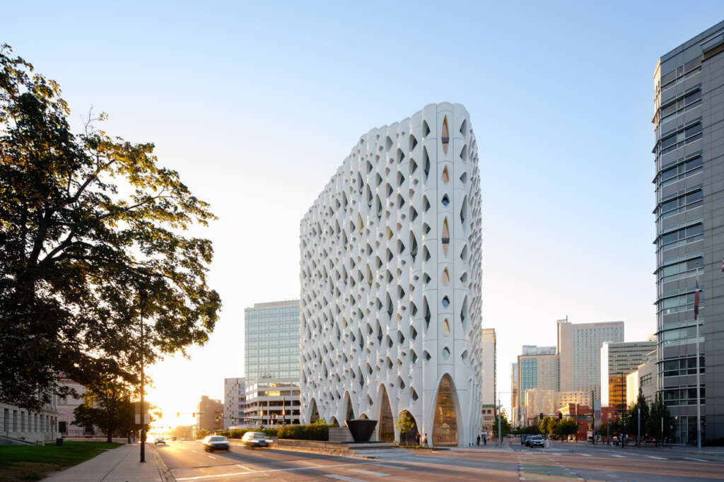 Studio Gang unveils Populous, a Denver hotel inspired by local Aspen trees