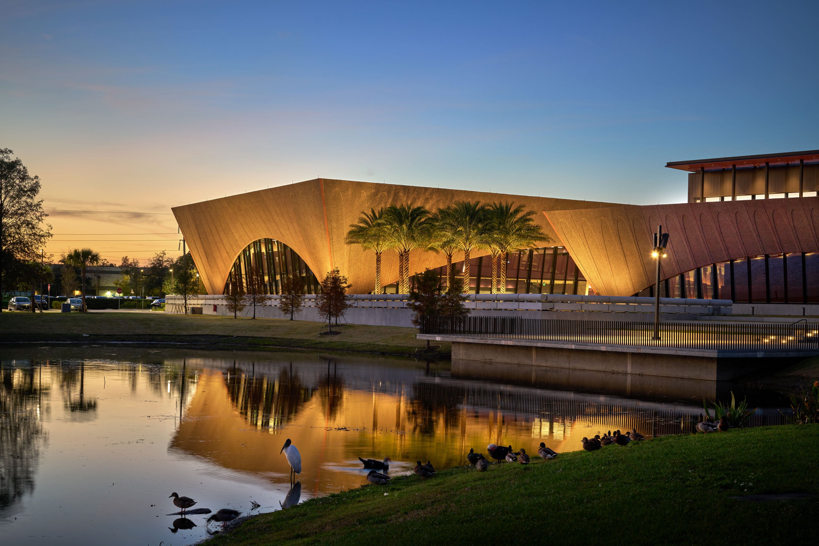 Adjaye Associates complete library & events center based on site's unique tropical ecology