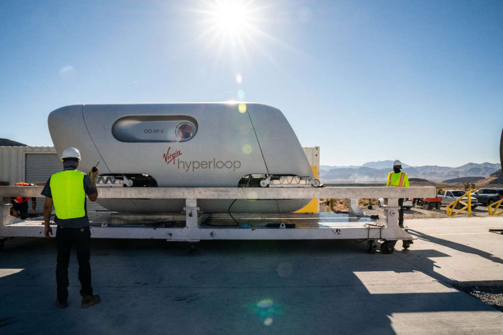 Virgin Hyperloop trials first passenger ride in BIG and Kilo-designed Pegasus Pod