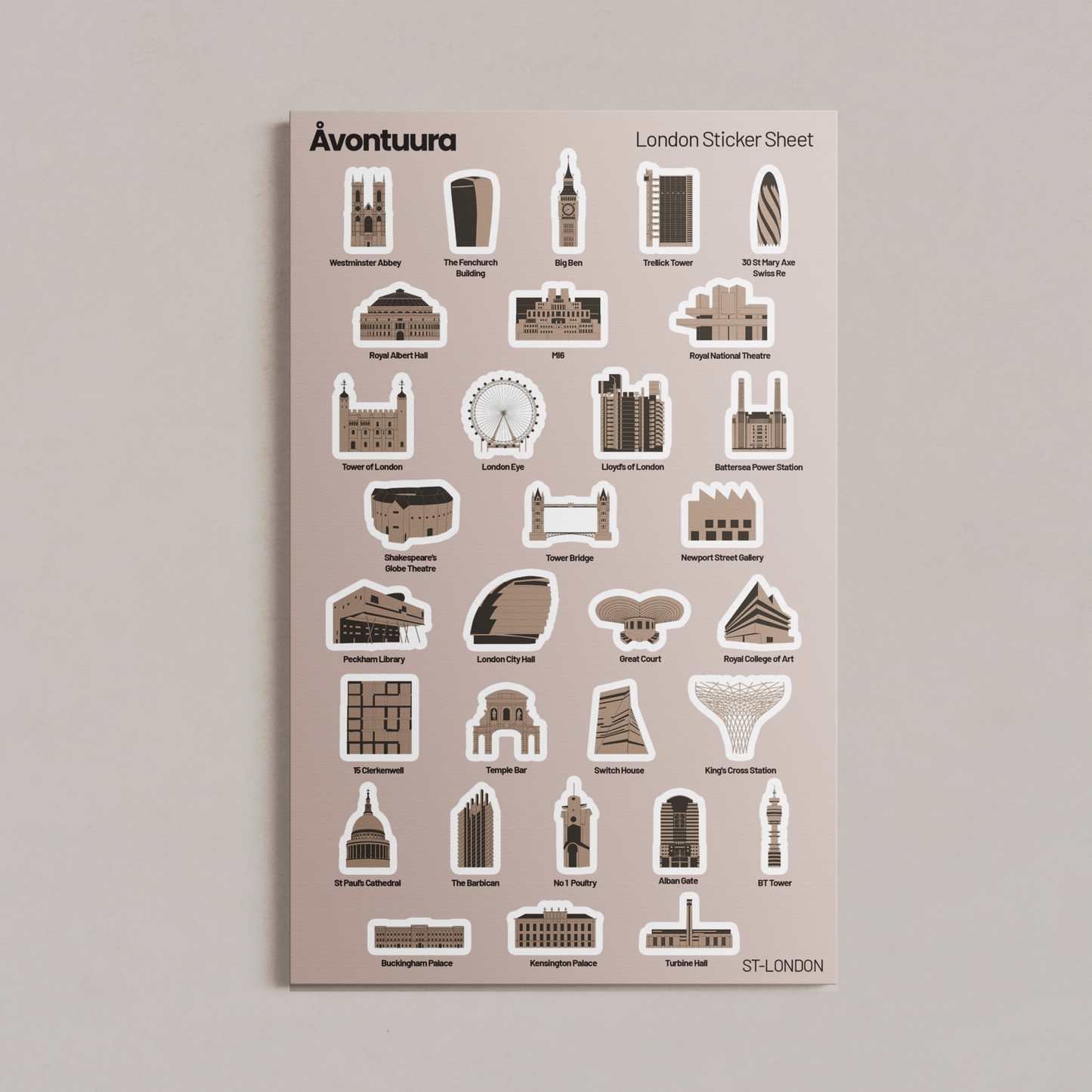 (Pre-Order) London Sticker & Map Set