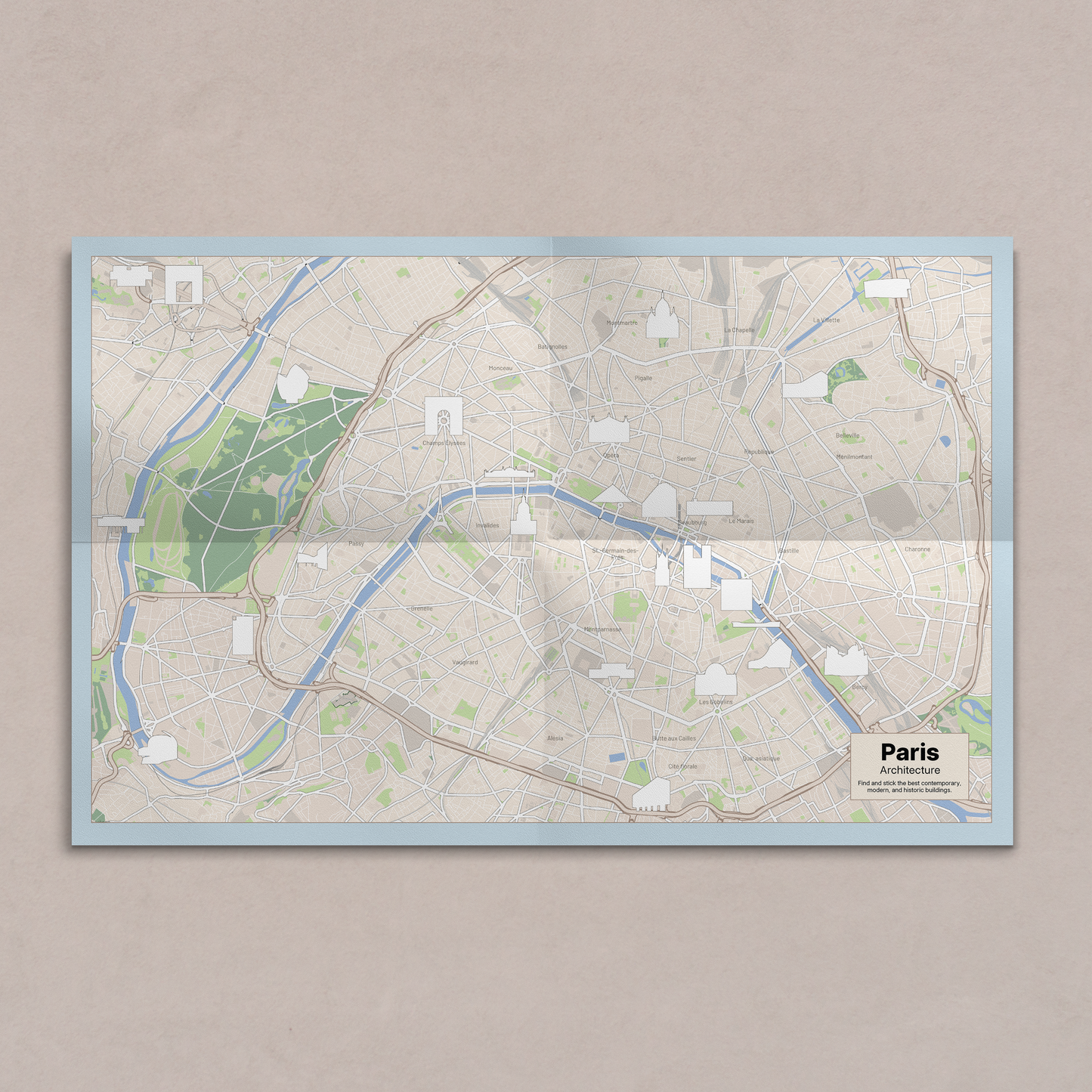 (Pre-Order) Paris Sticker & Map Set