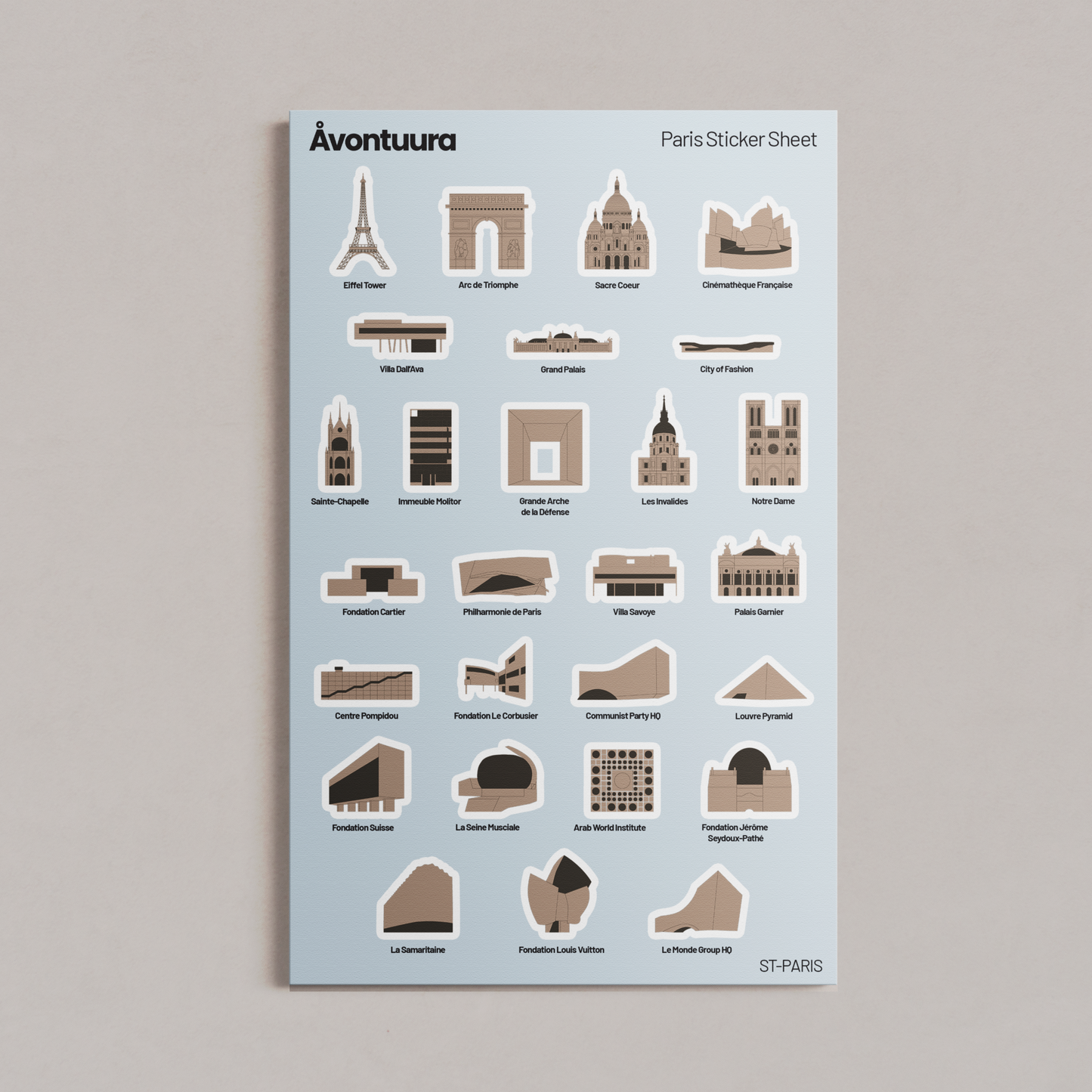 (Pre-Order) Paris Sticker & Map Set