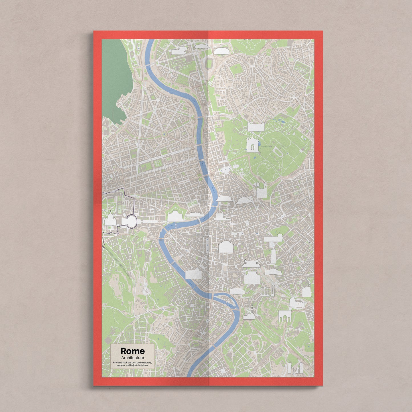 (Pre-Order) Rome Sticker & Map Set