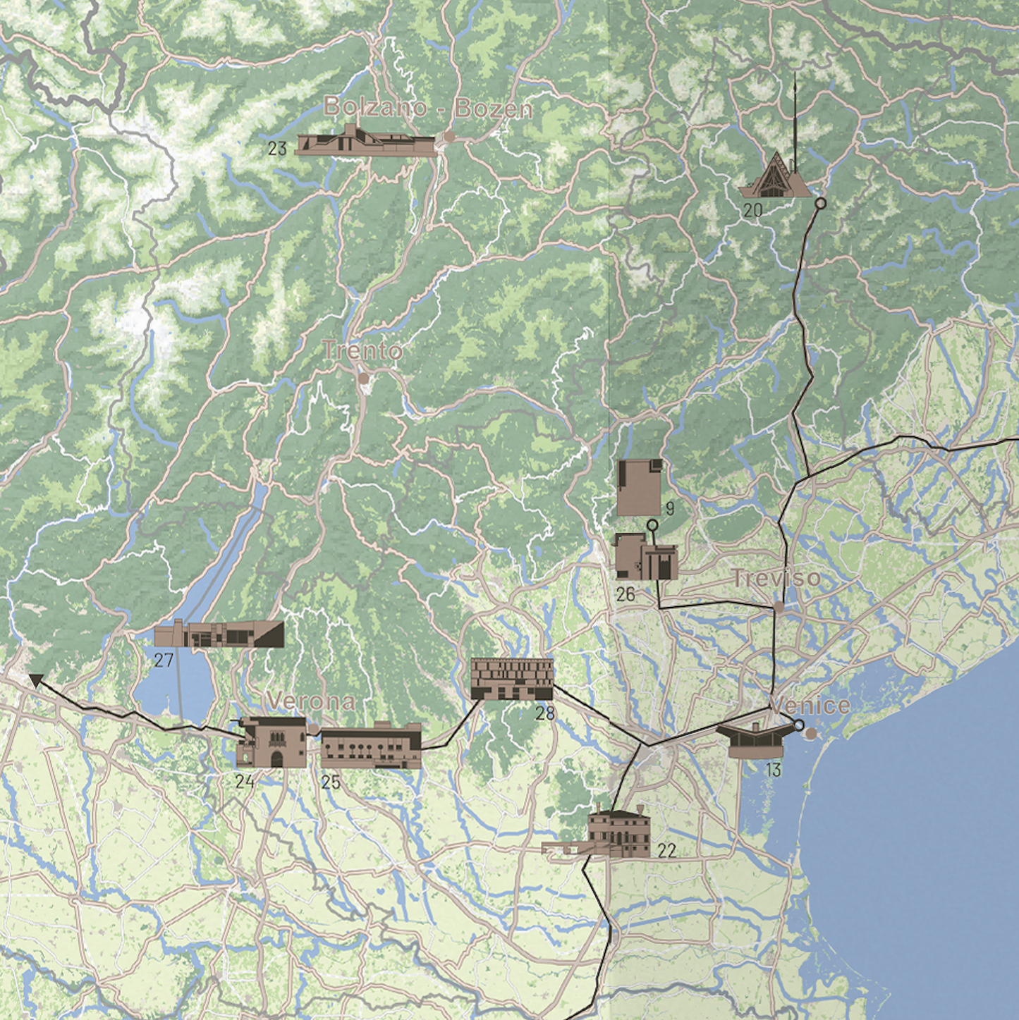 Carlo Scarpa in Veneto & Italy