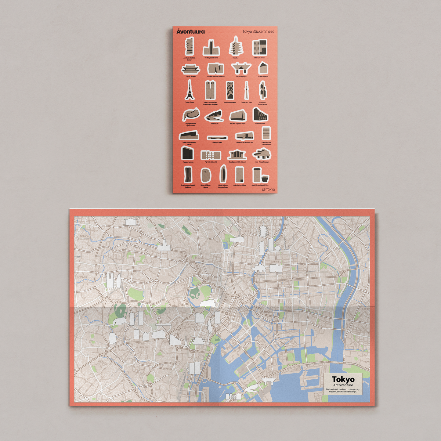 (Pre-Order) Tokyo Sticker & Map Set