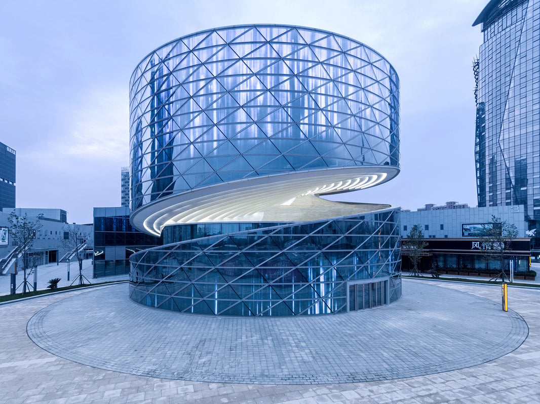 Take in a Performance on this Spiral Stage in Shaoxing, China