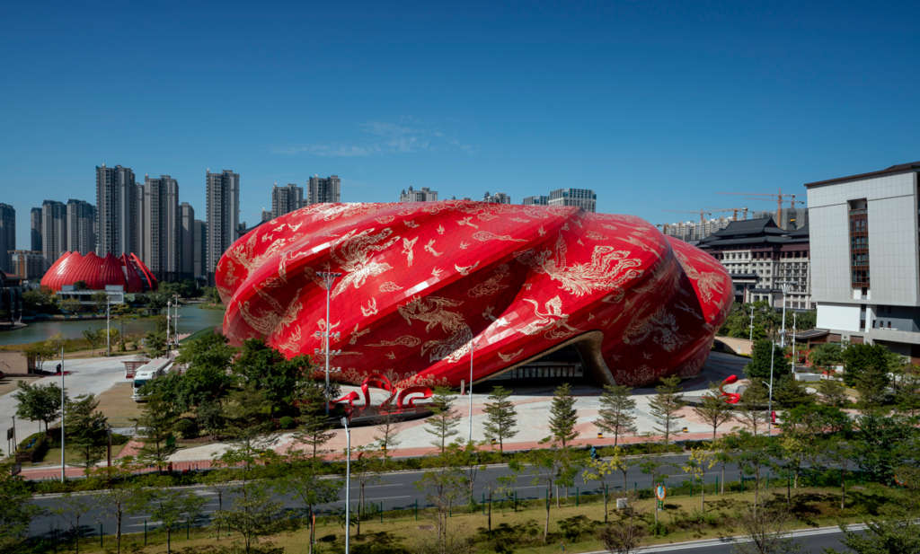 Steven Chilton Architects complete theatre inspired by silk embroidery and tattoo culture