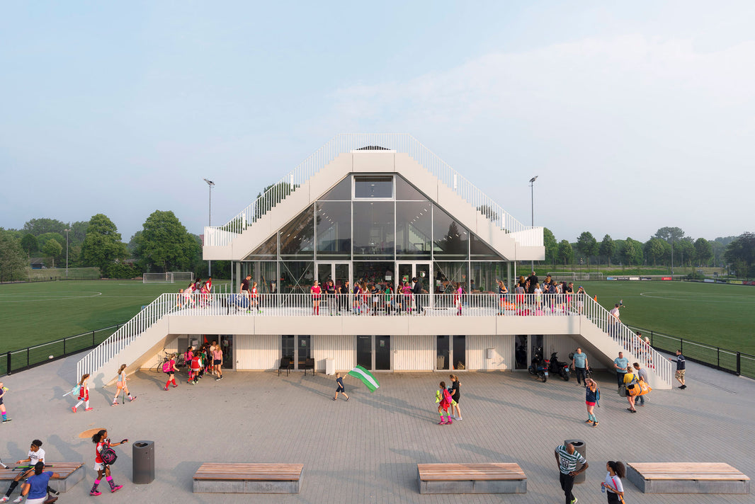 NL Architects Create Unique Clubhouse for 3 Different Sports Clubs