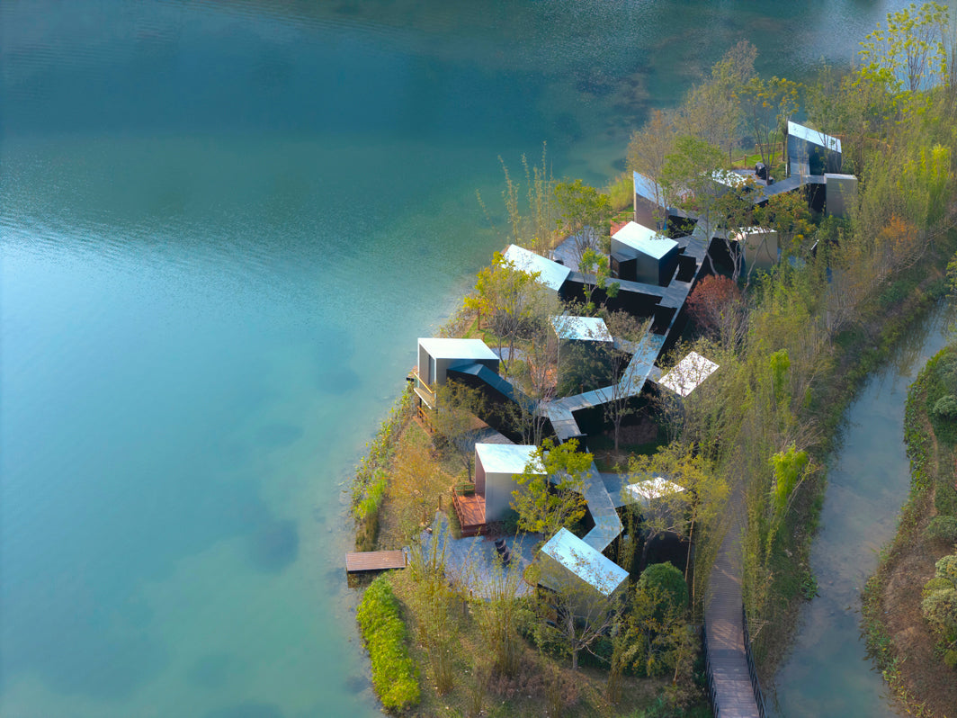 Wiki World + Advanced Architecture Lab design series of island cabins in Wuhan