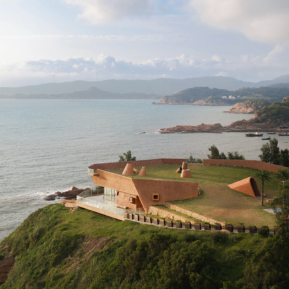 Hidden Underground And Viewing The Vast Sea: 3andwich Design | He Wei Studio design Blue Insight Cave Space