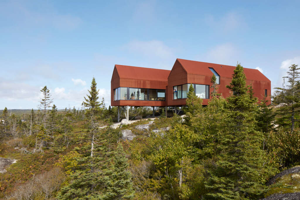 MacKay-Lyons Sweetapple Architects complete rugged house on a granite hilltop in Nova Scotia