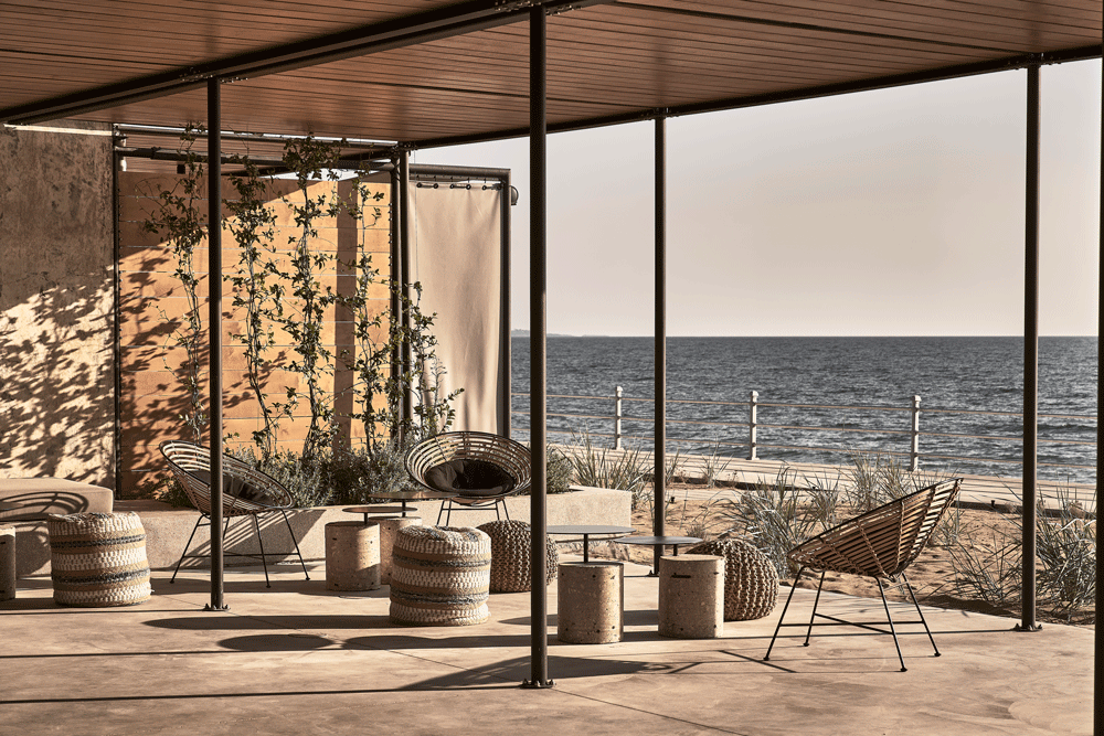 Dexamenes Seaside Hotel is carved from an abandoned winery