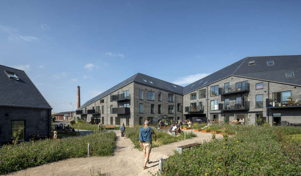 Former mill site reborn as new housing community with an architectural nod to the past