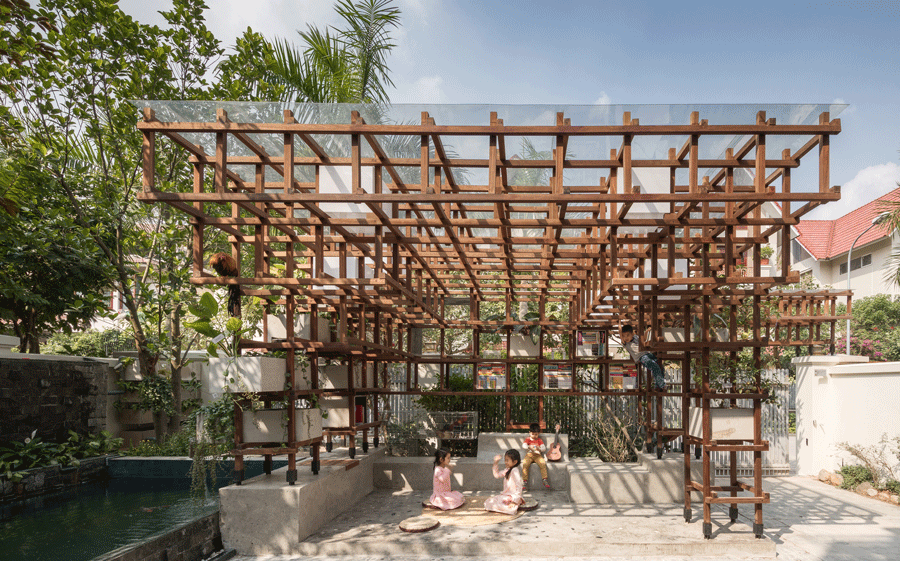 Library in Hanoi Teaches Children about Farming