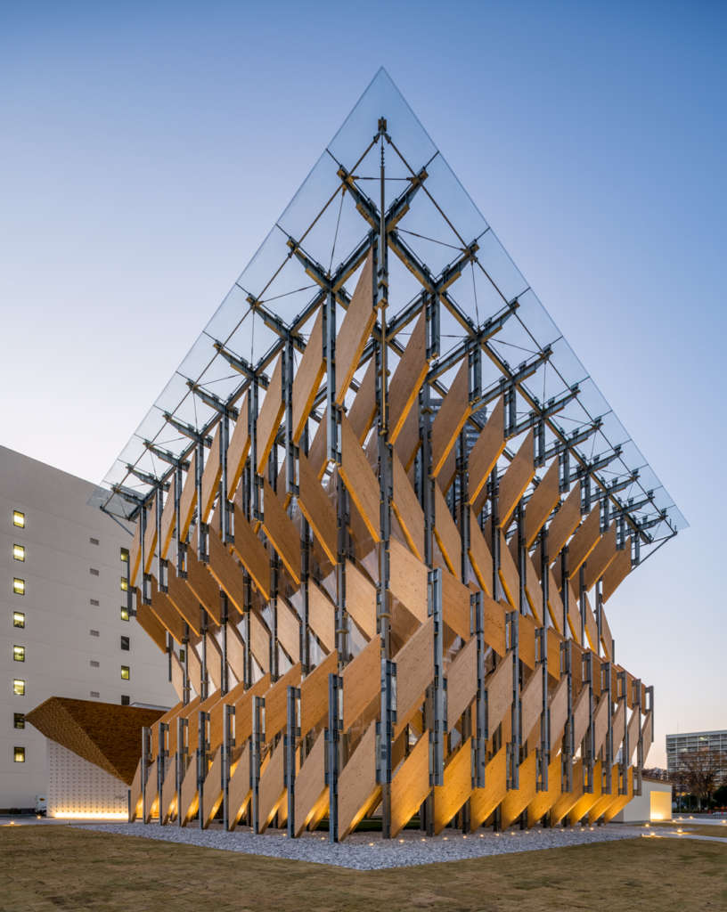 Kengo Kuma & Associates design CLT pavilion in Tokyo