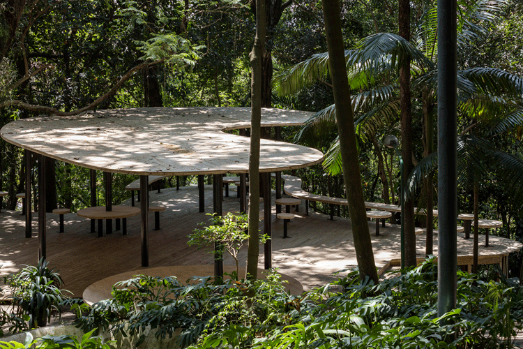 Sol Camacho Designs Curved Pavilion in São Paulo