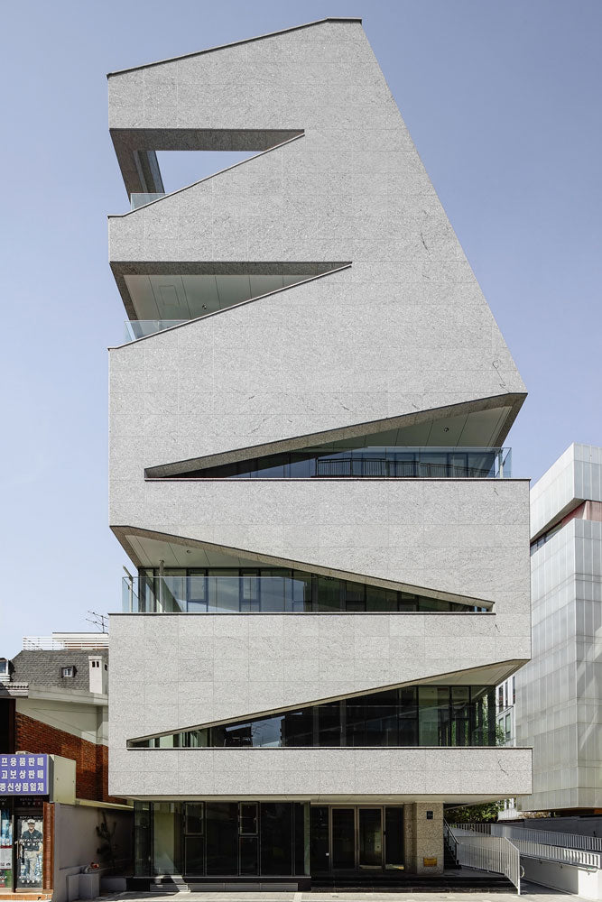 New Seoul Building Features Unique Balconies on Each Floor