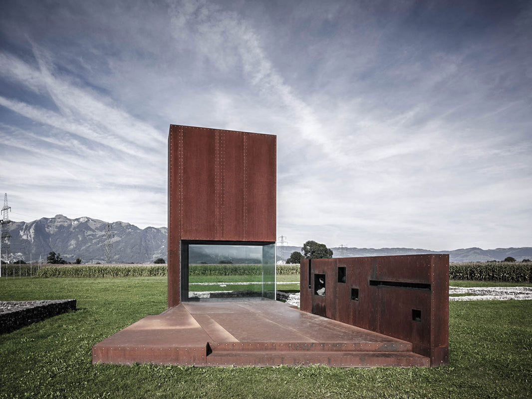 Marte.Marte Architects design walk-in structure amongst remnants of Roman settlement