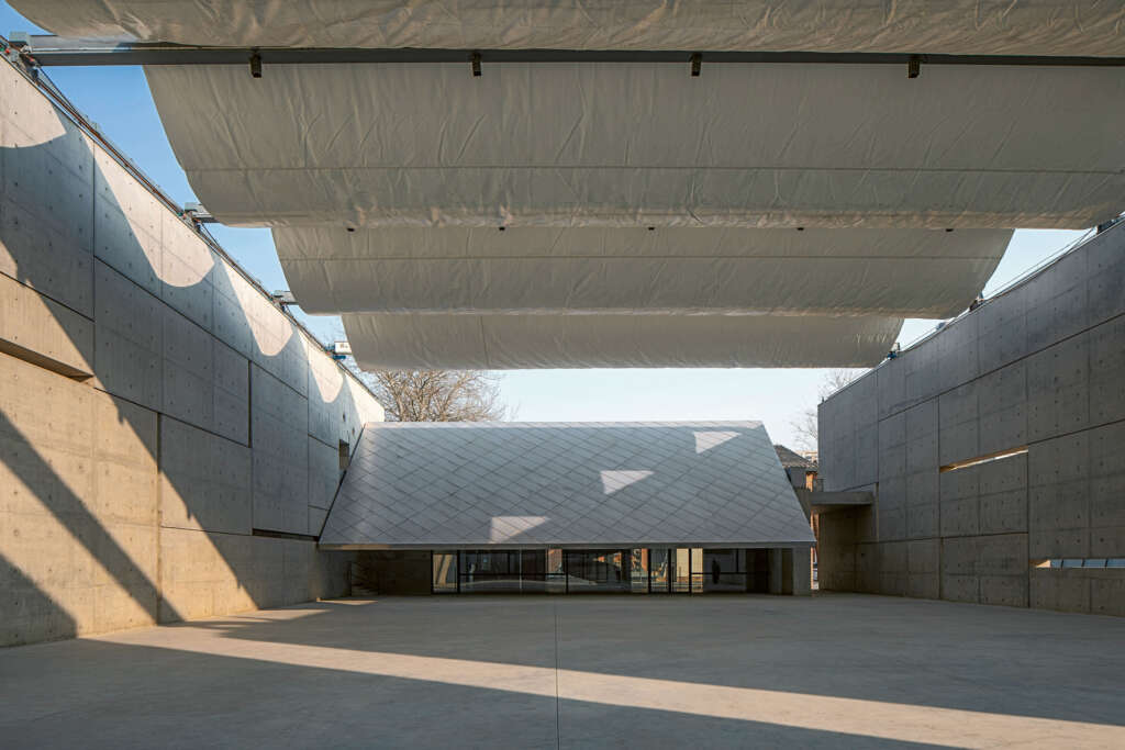 Studio Zhu Pei designs sheltered art museum in Beijing