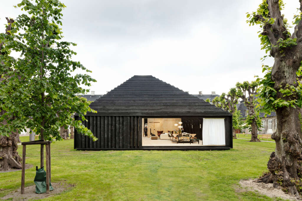 Henning Larsen complete temporary garden pavilion designed for disassembly