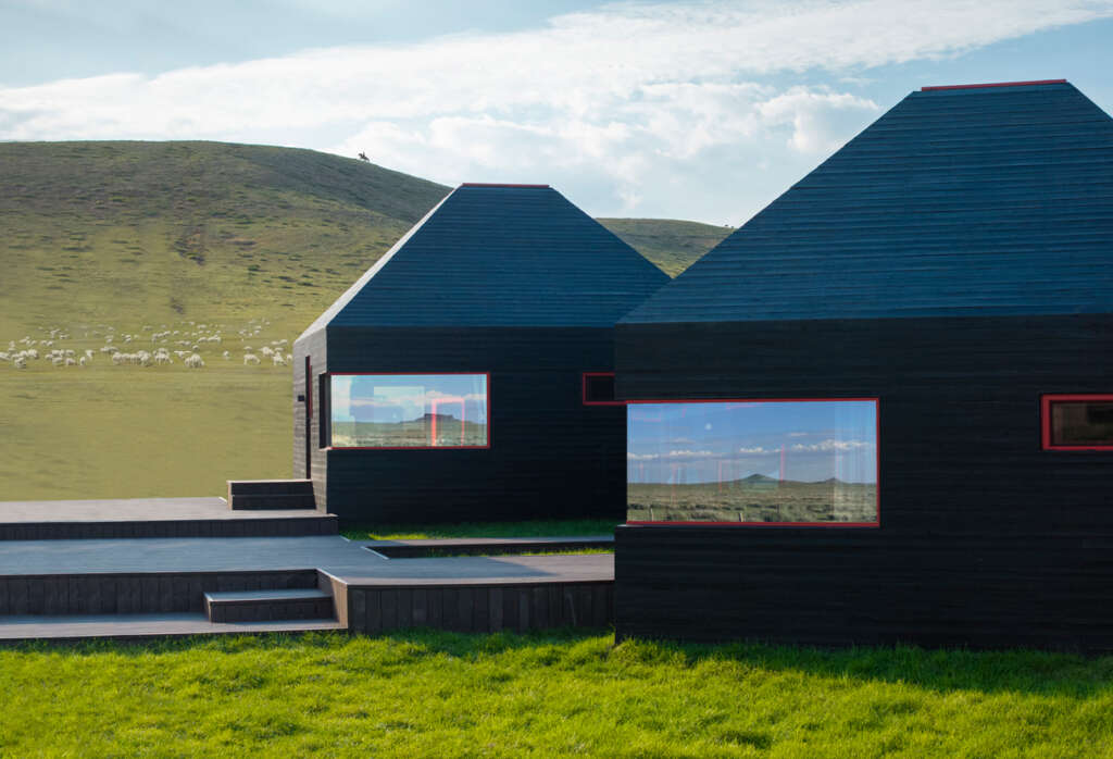 Ger Architecture design new hospitality camp for the Ulanhad Volcano Geopark in Inner Mongolia
