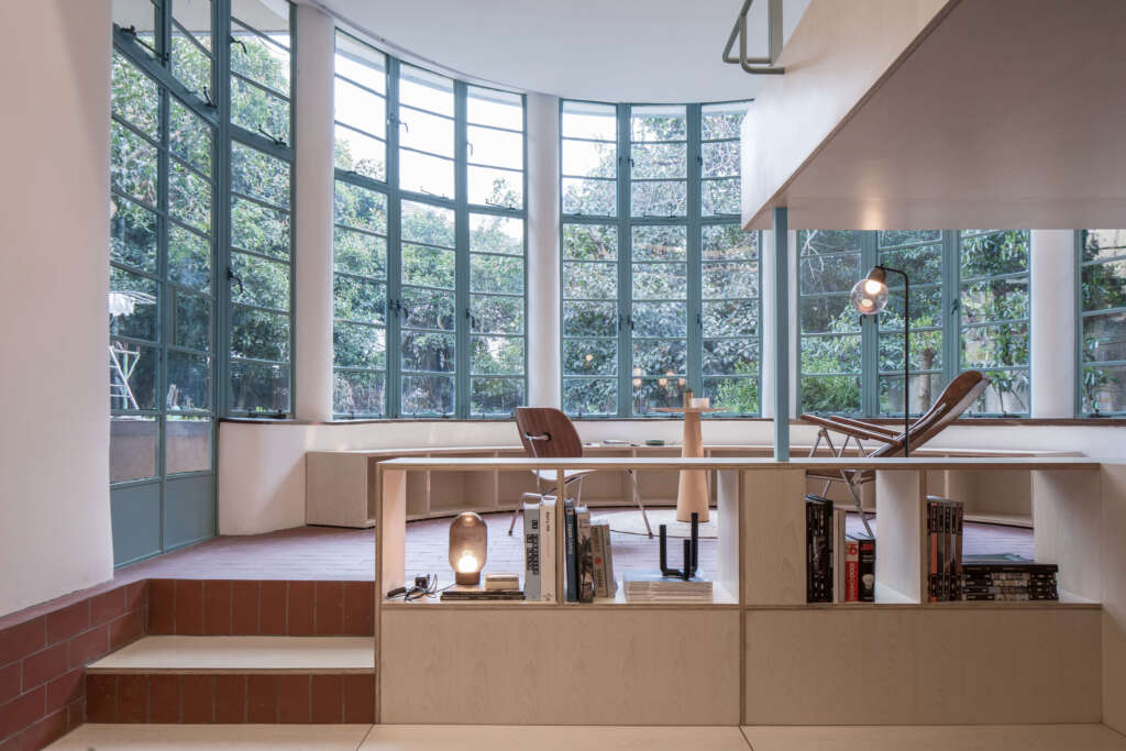 Atelier tao+c renovate u-shape room into beautiful live/work space in Shanghai