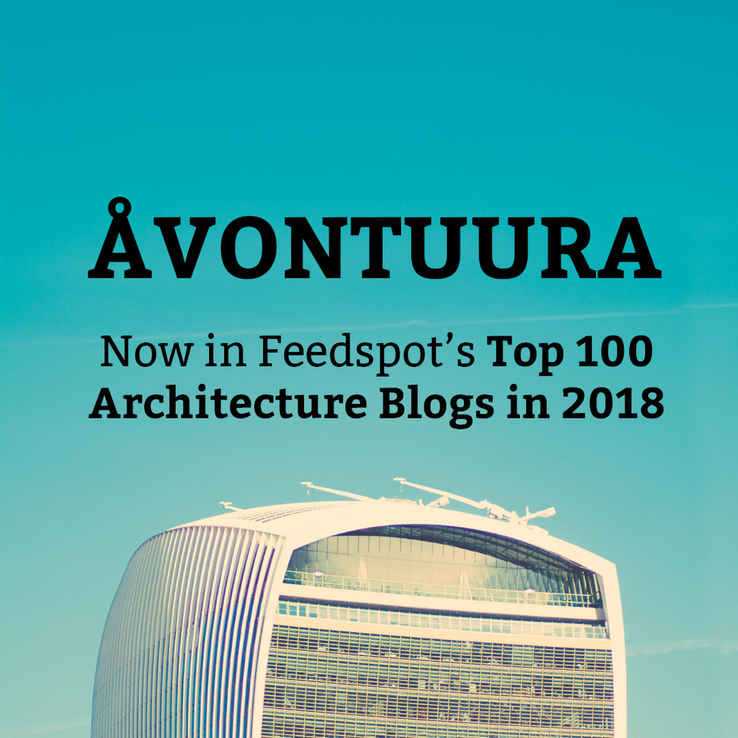 ÅVONTUURA Makes Feedspot's Top 100 Architecture Blogs