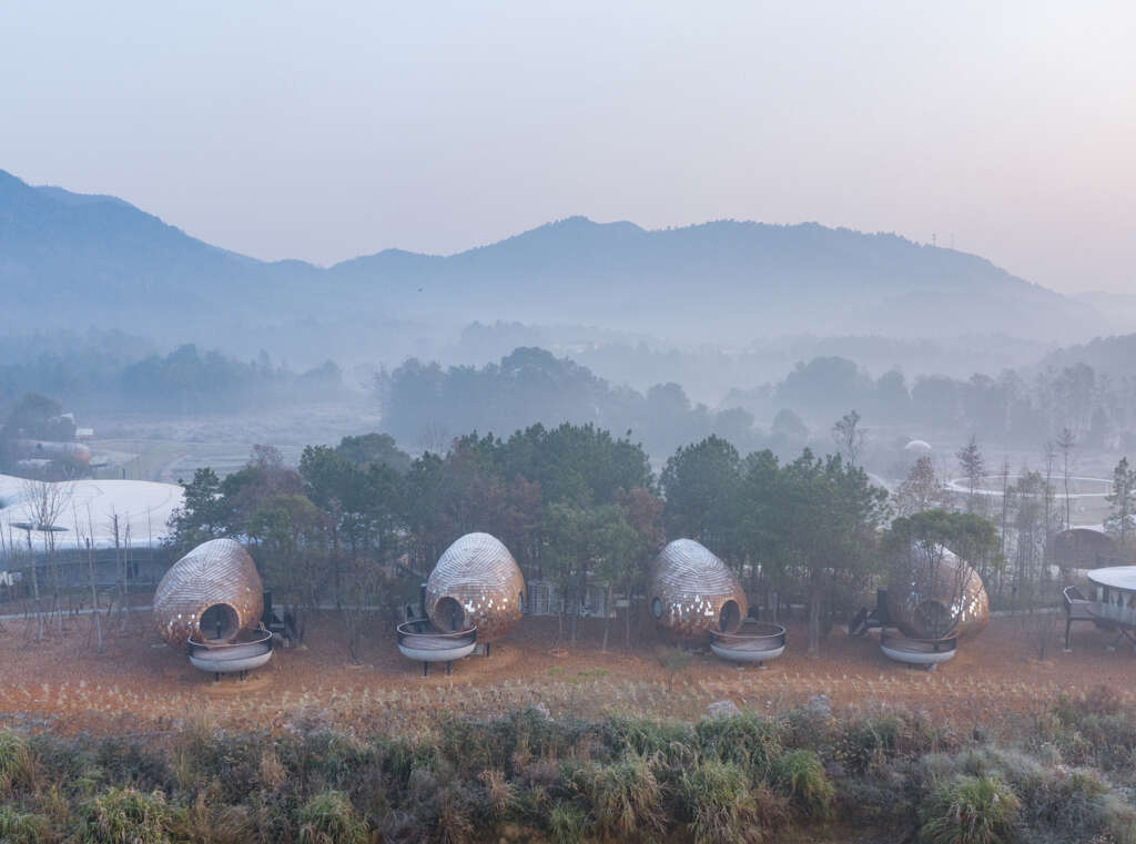 ZJJZ creates seed-shaped houses in Jiangxi