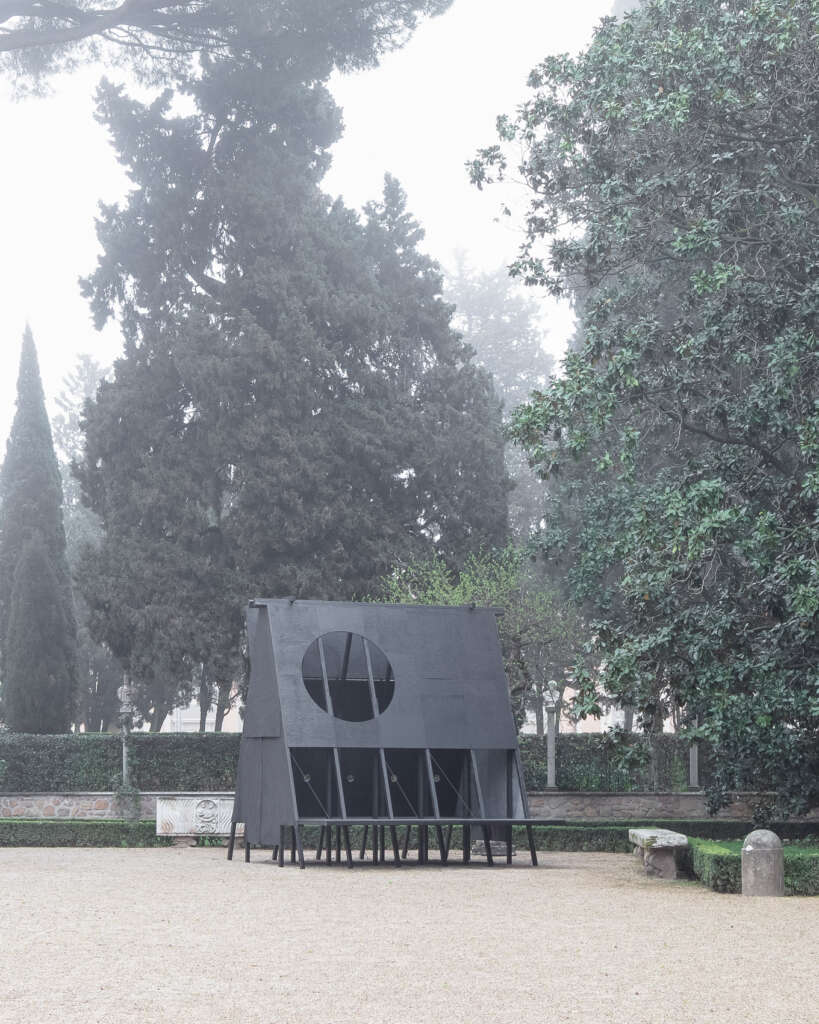 Buero Wagner design polyfunctional wood pavilion in Roman park
