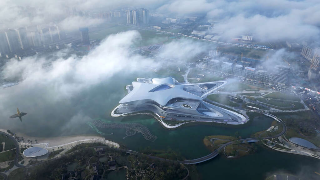 Chengdu Science Fiction Museum by Zaha Hadid Architects opens by hosting WorldCon