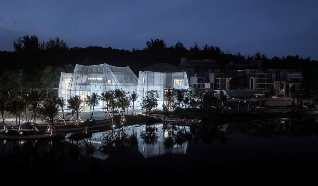 Wutopia Lab design art gallery in Hainan inspired by translucent mountain peaks