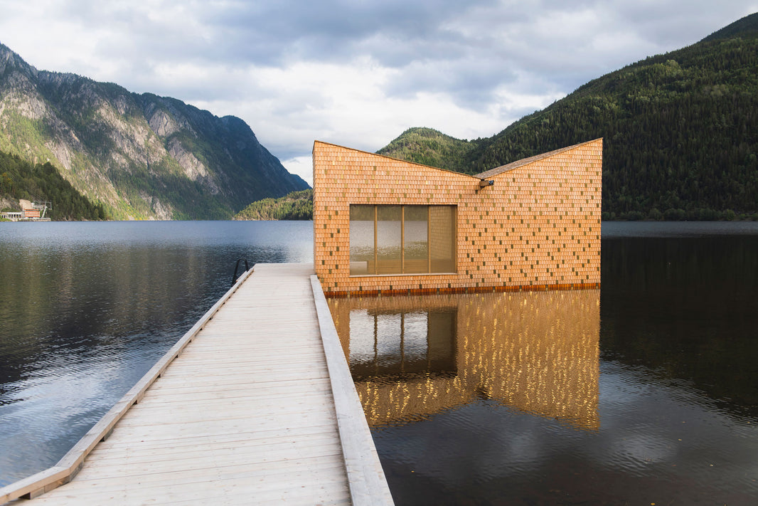 Feste Designs Golden Sauna in the Mountains of Telemark