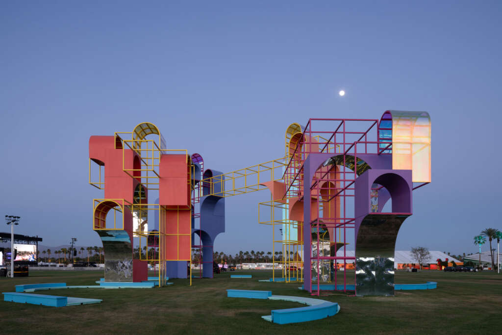 The Playground, an installation by Architensions, is unveiled at the Coachella Valley Music and Arts Festival 2022
