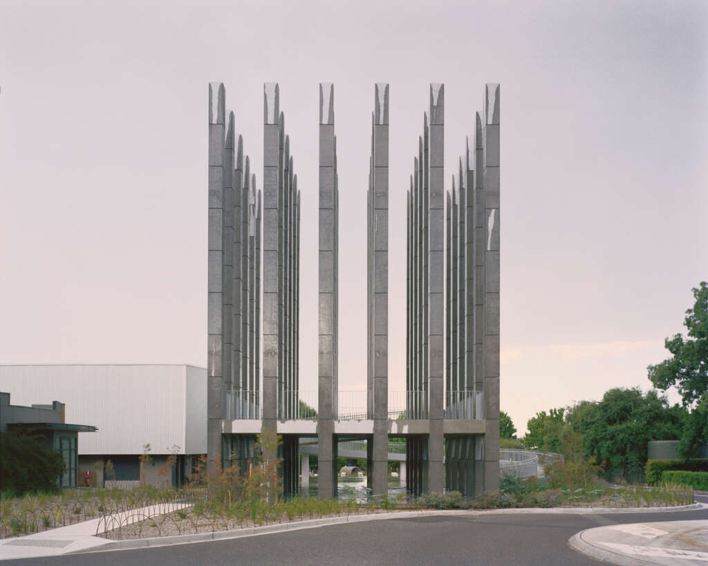 Pezo von Ellrichshausen design landmark and gathering place for Dairy Road in Canberra
