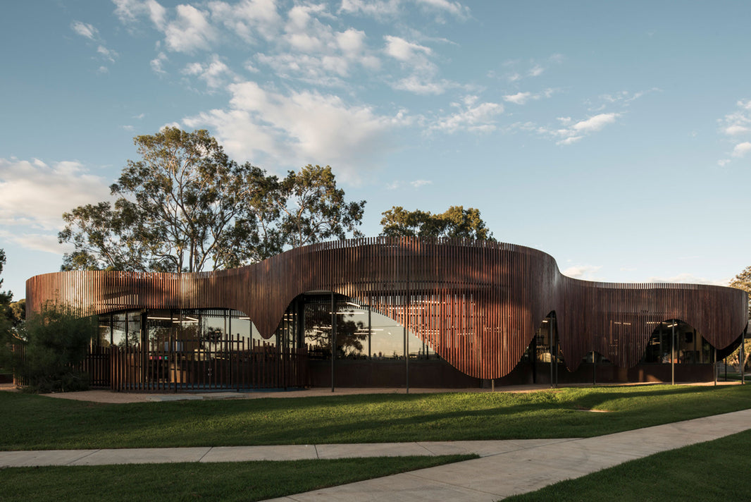 This Library in Australia is Inspired by the Nearby Murray River