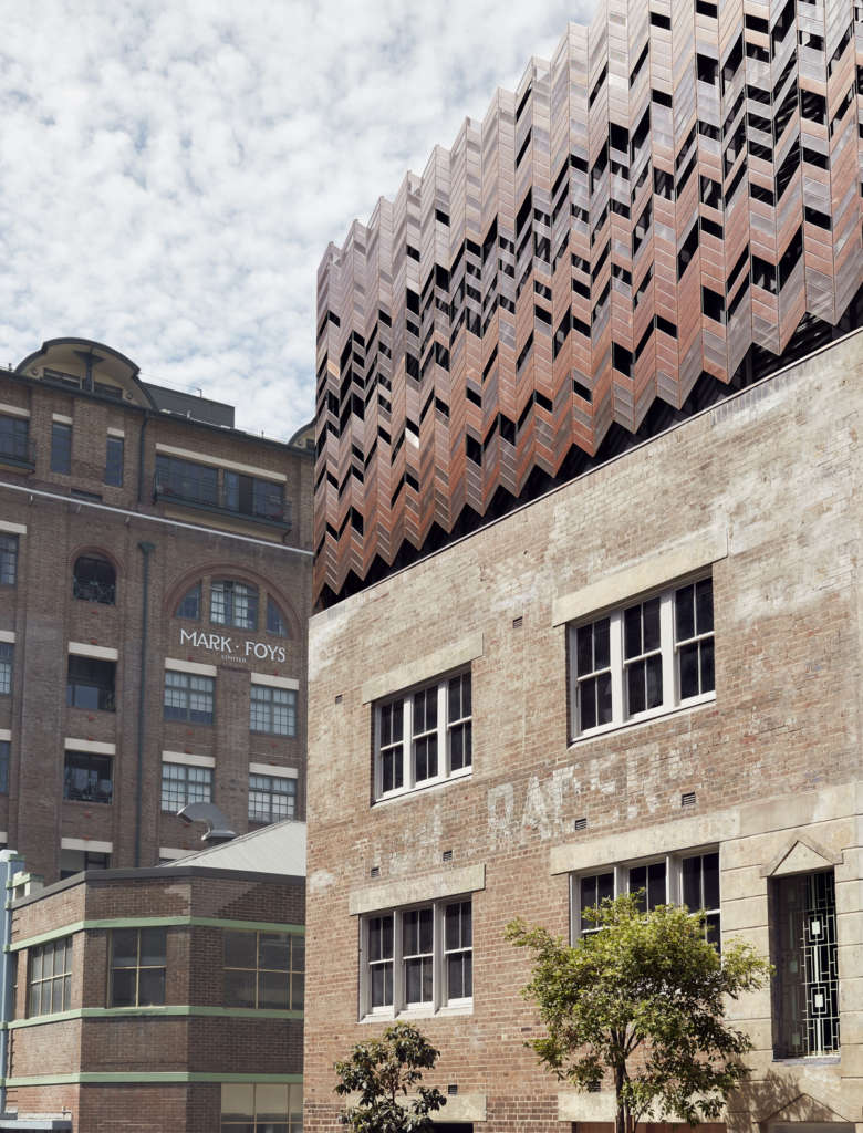 Paramount House Hotel rises out of the 80 year old warehouse in Sydney