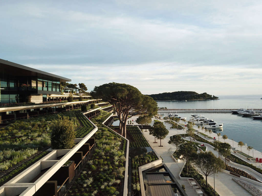 Grand Park Hotel Rovinj carves a new landscape to overlook the Mediterranean coast