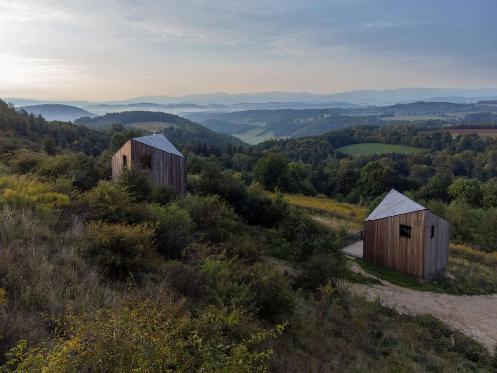 Escape to these small vacation cottages with a view of the Karkonosze Mountains