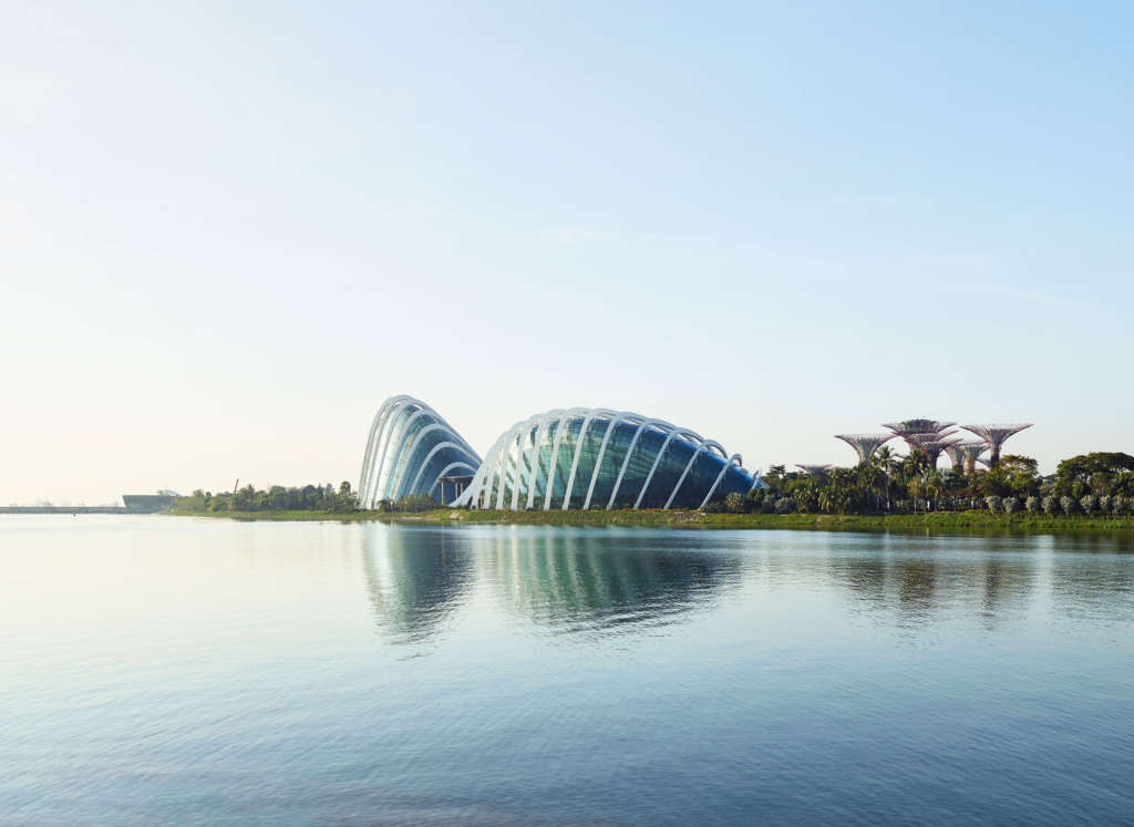 WilkinsonEyre design The Cooled Conservatories at Gardens by the Bay in Singapore