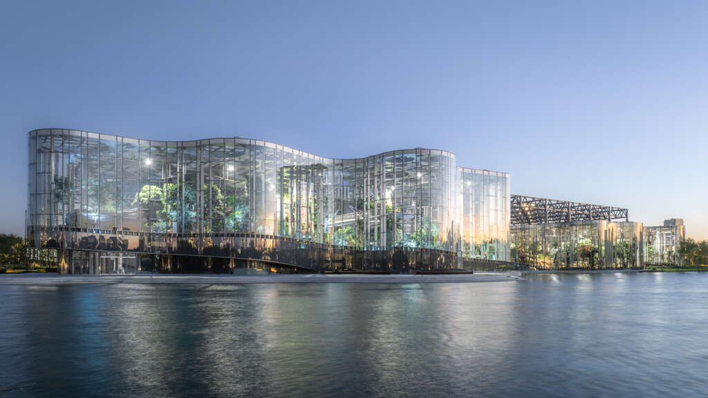 Delugan Meissl Associated Architects (DMAA) opens Zero-Energy Greenhouse in Shanghai