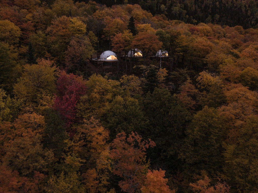 Escape to these Eco-Luxurious Domes Near Quebec City
