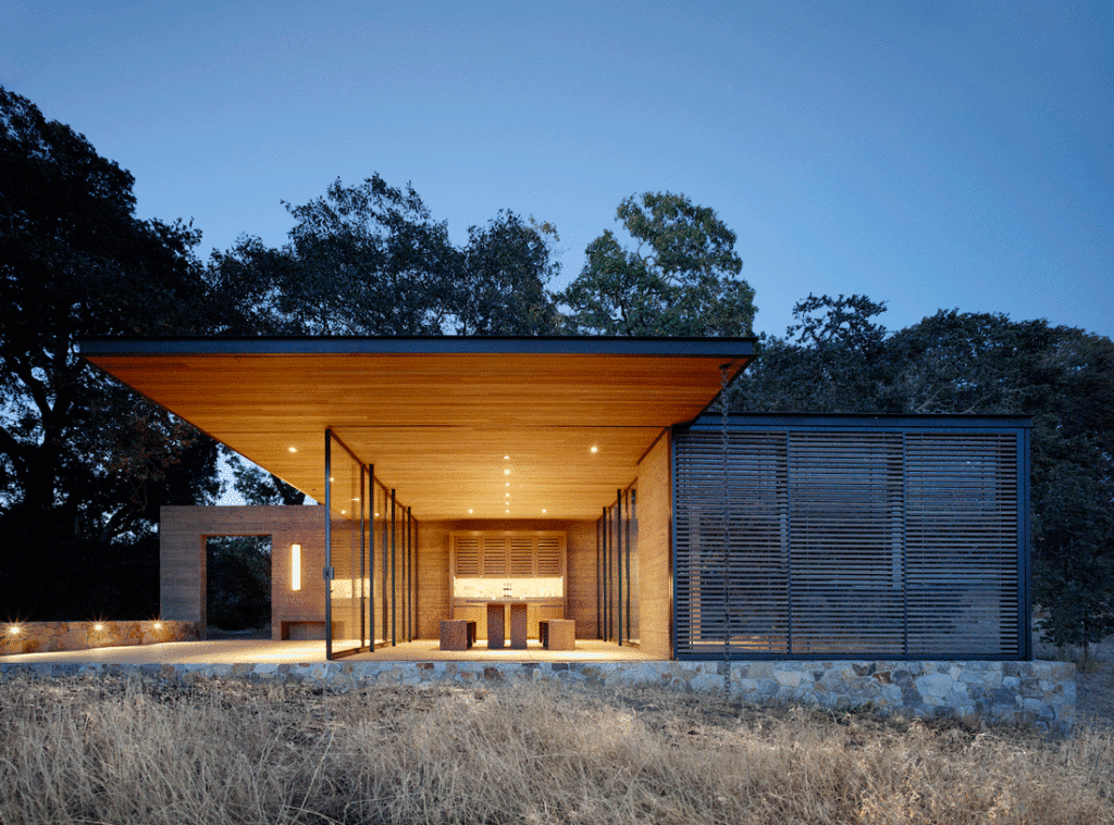 Napa Valley pavilions provide immersive wine-tasting experience in the landscape