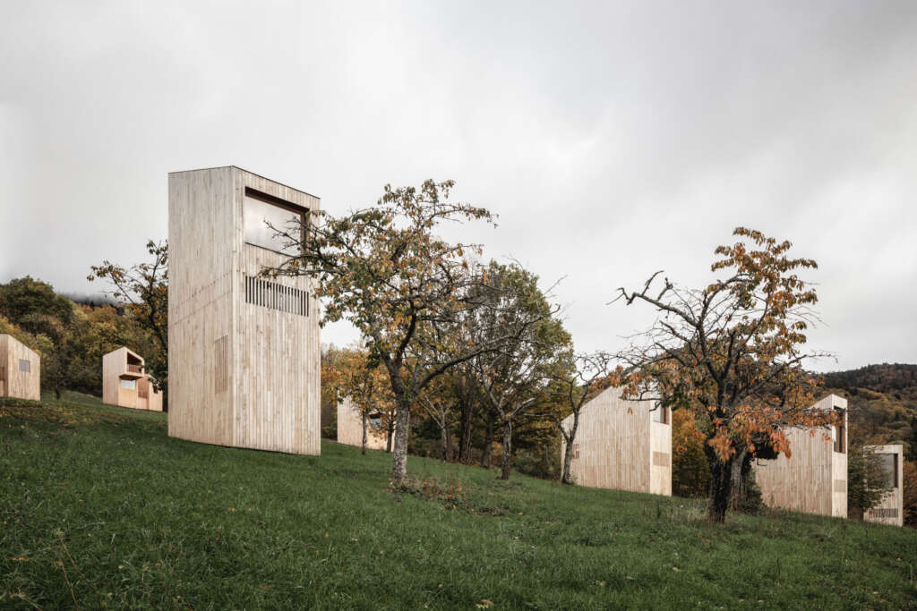Reiulf Ramstad Arkitekter design Scandinavian landscape hotels in northeastern France